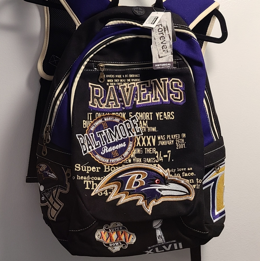 NFL Baltimore Ravens Historical Backpack Bag